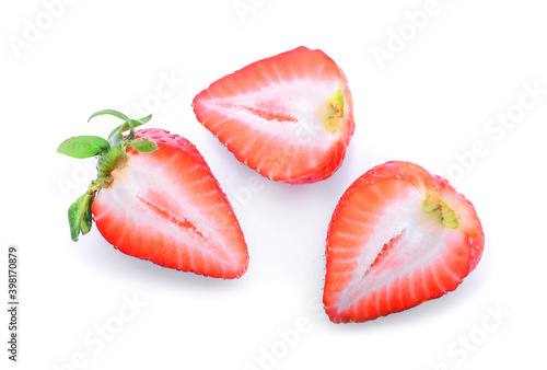 Strawberry isolated on white background.