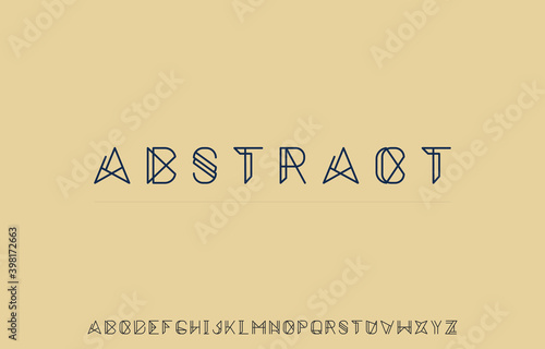 vector illustration of alphabet letter A to Z logo design