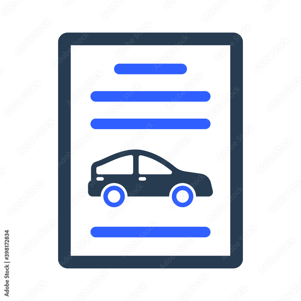 Auto Insurance Policy Icon Auto Insurance Policy Icon
