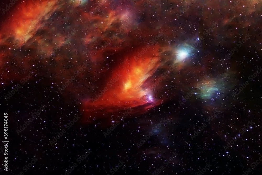 Colored beautiful galaxy. Elements of this image were furnished by NASA. Colored beautiful galaxy. Elements of this image were furnished by NASA.