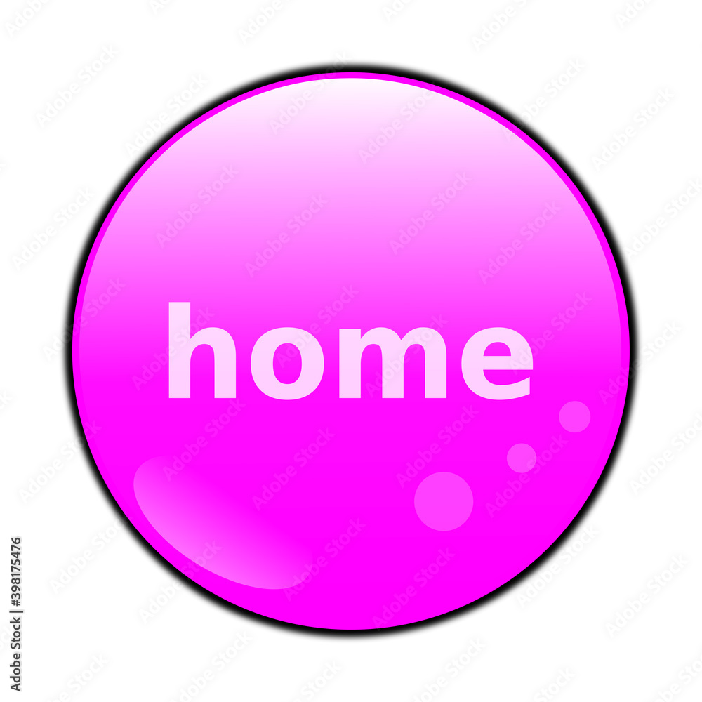 pink button with the word home pink button with the word home