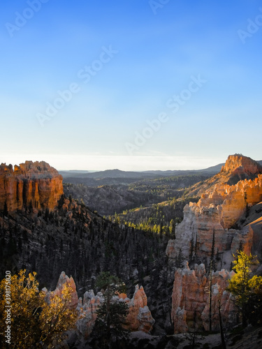 Late autumn dawn in Bryce Canyon, Wasatch Mountains, south central Utah