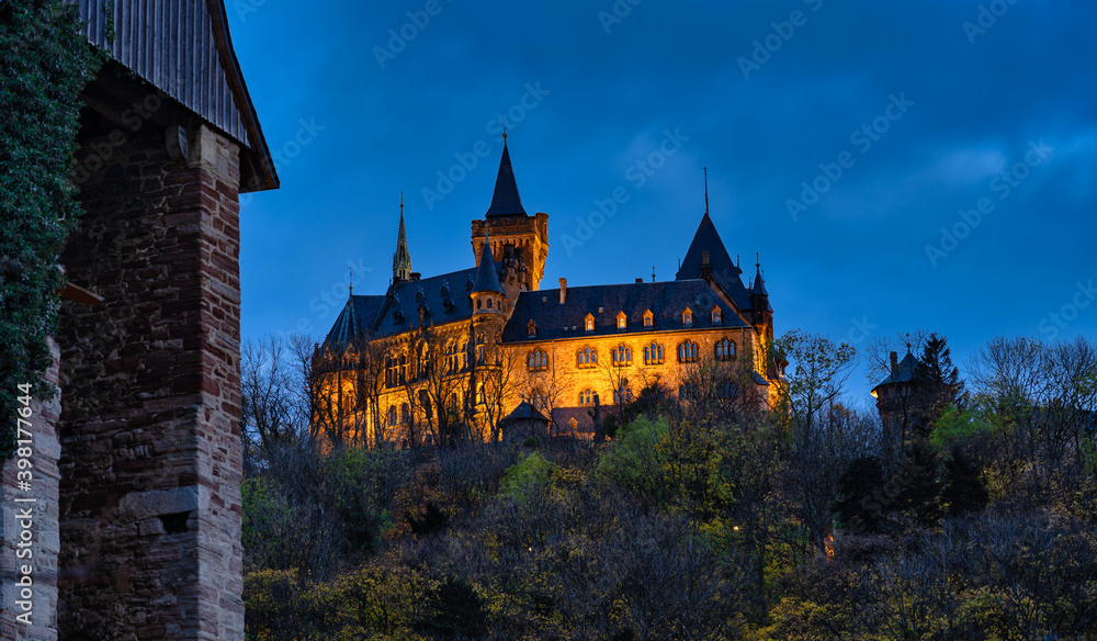 Schloss Wernigerode bei Nacht