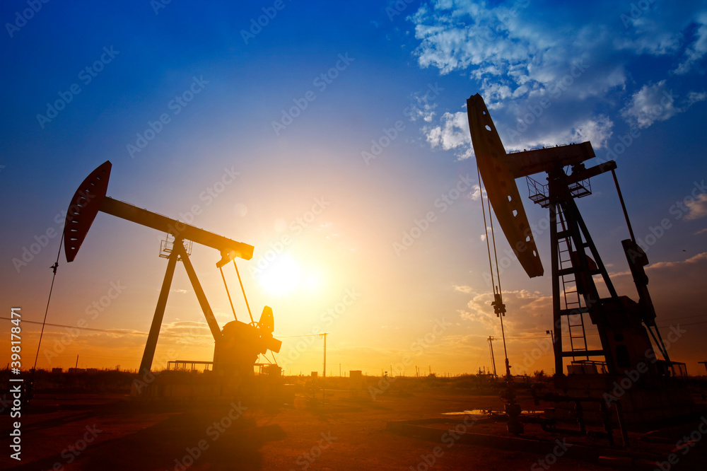 Fototapeta premium The oil pump, industrial equipment
