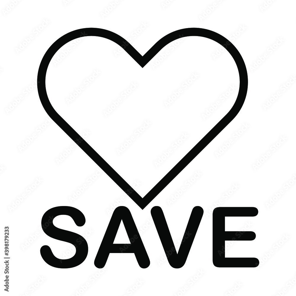icon vector love save web icon vector love save web