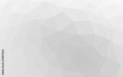 Light Silver, Gray vector polygon abstract backdrop. Colorful abstract illustration with gradient. Completely new template for your business design. © Dmitry