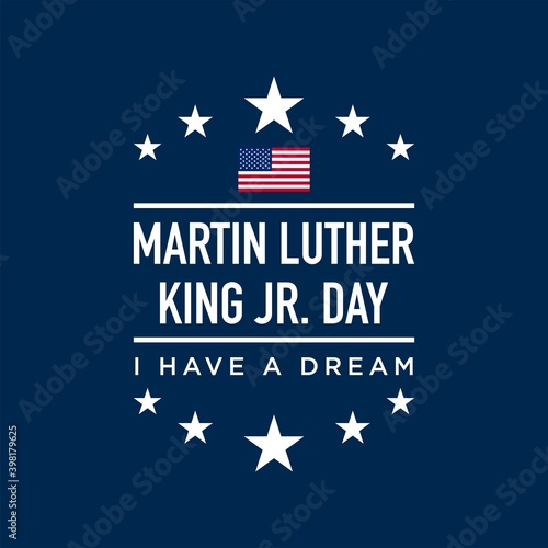 Martin Luther King Jr. Day Background. Vector Illustration.