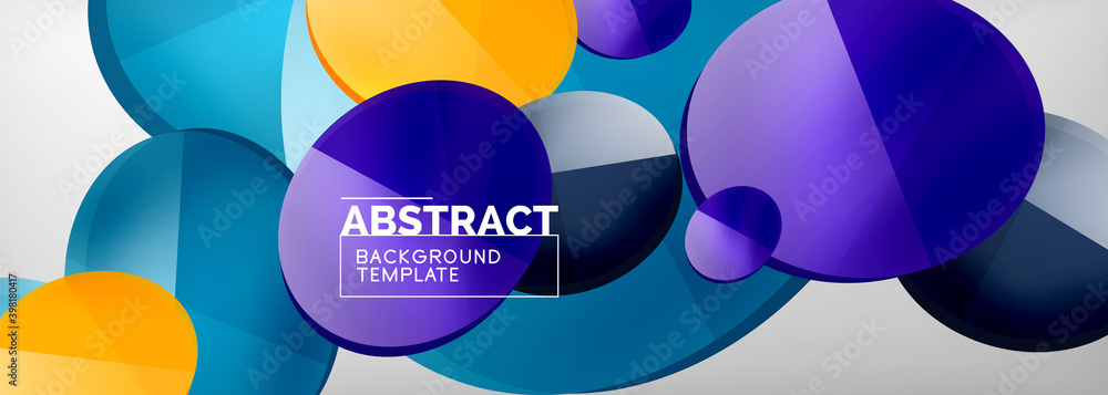 Abstract glossy round shapes vector background. Vector futuristic illustration for covers, banners, flyers and posters and other Abstract glossy round shapes vector background. Vector futuristic illustration for covers, banners, flyers and posters and other