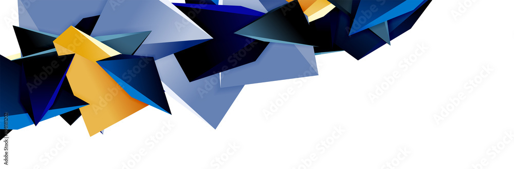 Triangle mosaic abstract background, 3d triangular low poly shapes. Geometric vector illustration for covers, banners, flyers and posters and other Triangle mosaic abstract background, 3d triangular low poly shapes. Geometric vector illustration for covers, banners, flyers and posters and other