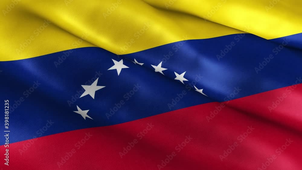 Venezuela National Flag Country Banner Waving 3D Loop Animation. Venezuela National Flag Country Banner Waving 3D Loop Animation.