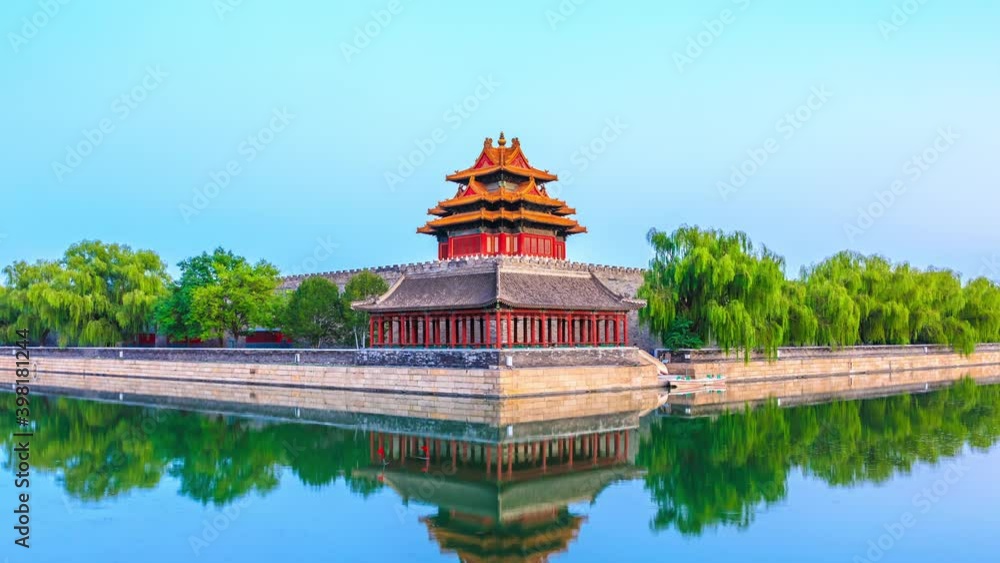 Time lapse of the sunset at the Forbidden City,Beijing,China. Time lapse of the sunset at the Forbidden City,Beijing,China.