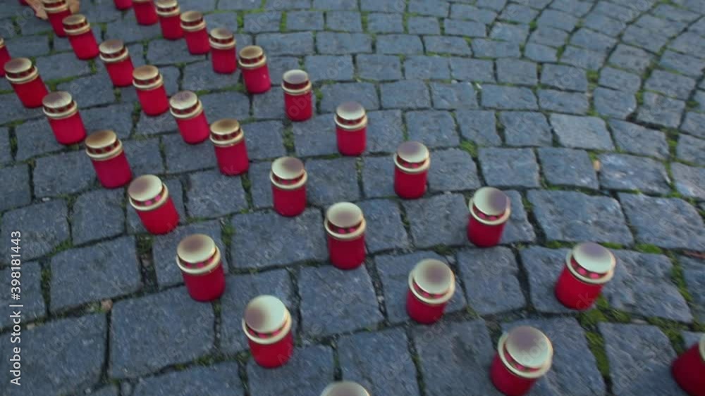 Memory candles are used to commemorate or remember a tragic events. A ...