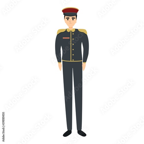 Parade military uniform icon. Cartoon of parade military uniform vector icon for web design isolated on white background