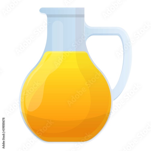 Celandine oil jug icon. Cartoon of celandine oil jug vector icon for web design isolated on white background