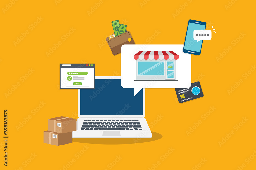 Small business. Small business online management concept. Small business. Small business online management concept.