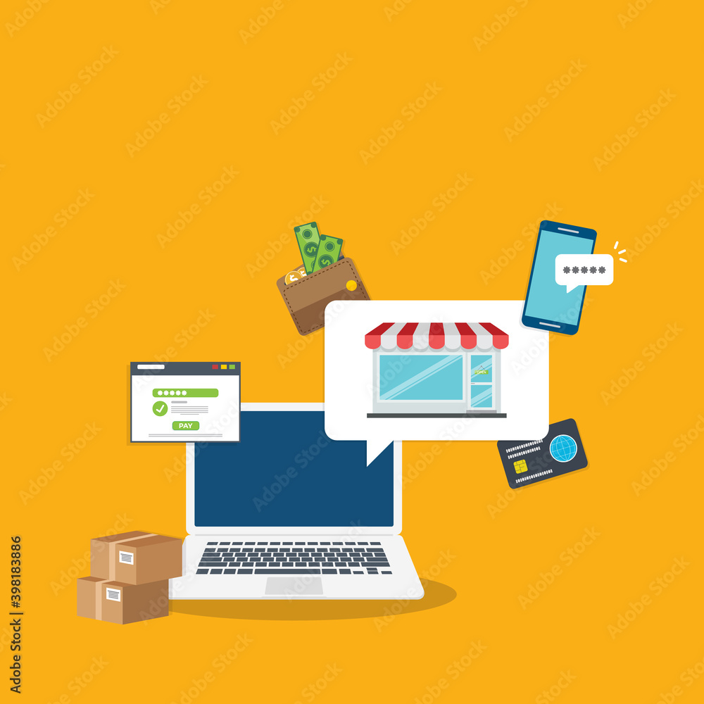 Small business. Small business online management concept. Small business. Small business online management concept.