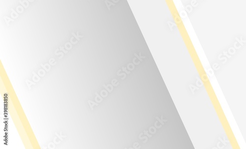 Abstract geometric  white with yellow background. Diagonal lines and stripes. Modern laconic design. Minimalist style. Vector