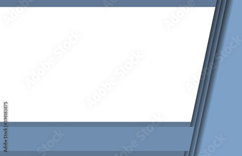 Abstract blue background. Diagonal stripes in the corner. Modern laconic design. Minimalistic style.