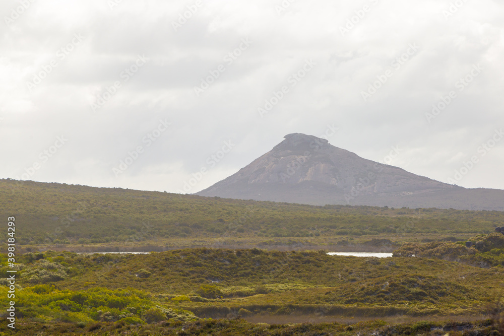 Landscape in the Cape Le Grand Nationalpark with Frenchman's Peak in the background