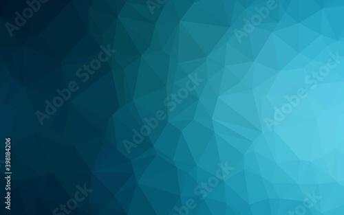 Dark BLUE vector blurry triangle texture. Modern geometrical abstract illustration with gradient. Triangular pattern for your business design.