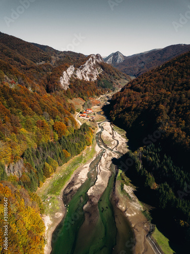 Autumn aerial landscape. Cr...