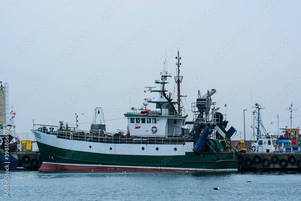 Fishing boat in the port
