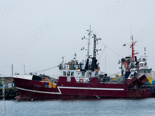 Fishing boat in the port 
