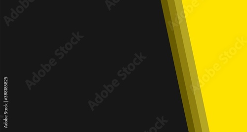 Abstract yellow,background. Diagonal stripes in the corner. Modern laconic design. Minimalistic style.