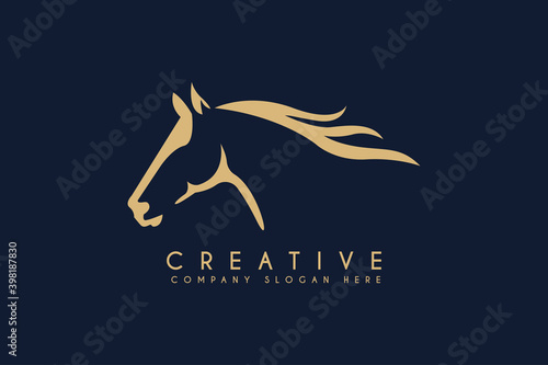 Beauty Horse Ranch Stable Stallion Logo design