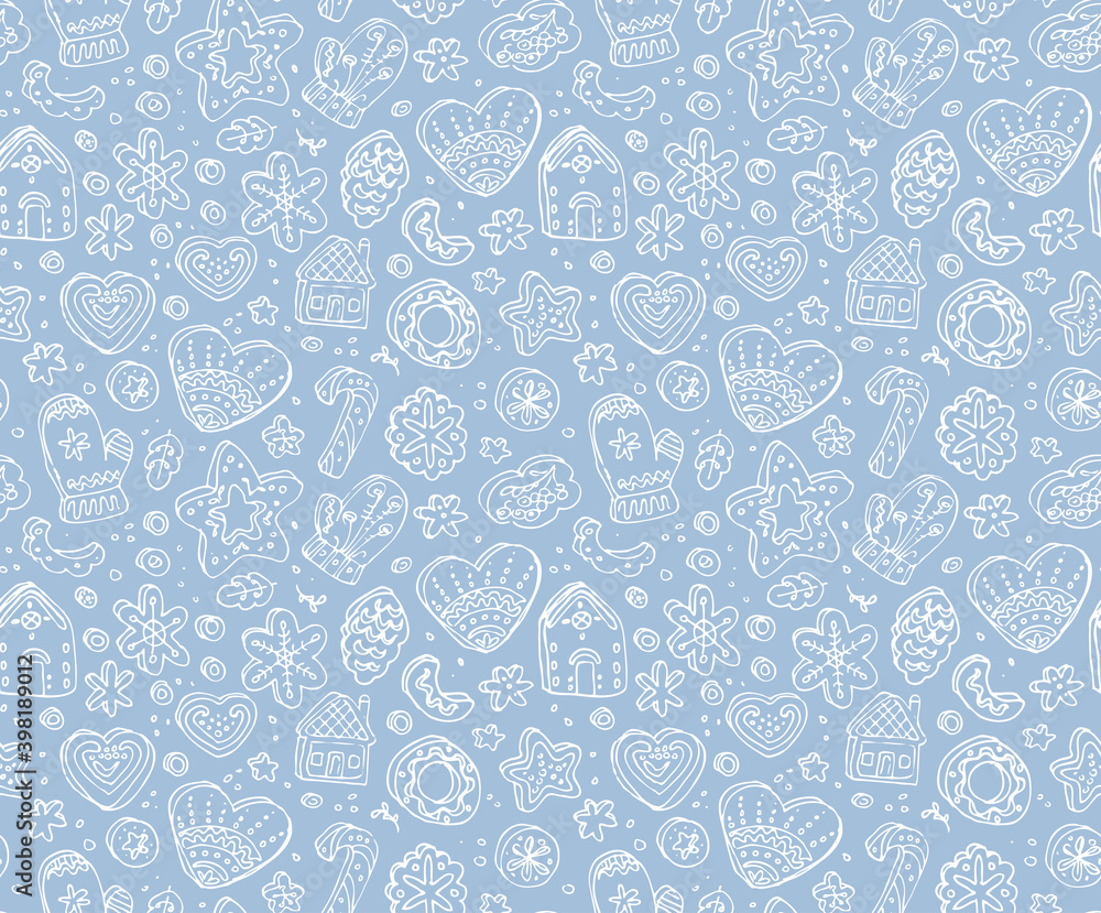 Winter seamless pattern Winter seamless pattern