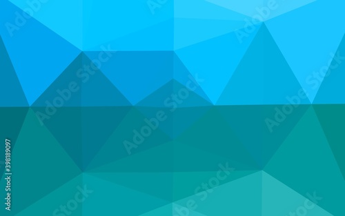 Light BLUE vector polygonal pattern. A vague abstract illustration with gradient. Elegant pattern for a brand book.
