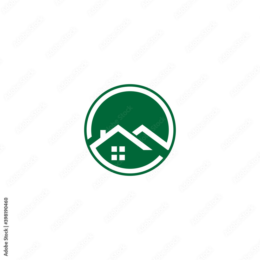 Obraz premium Home Vector icon illustration design template