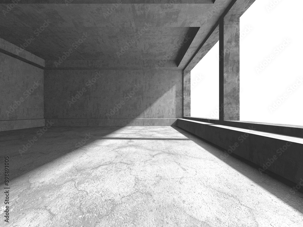 Abstract architecture background. Empty rough concrete interior Abstract architecture background. Empty rough concrete interior