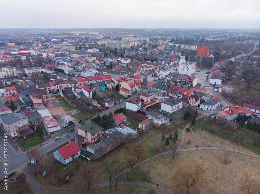 Szydłowiec jesienią/Szydlowiec town in autumn, Mazovia, Poland