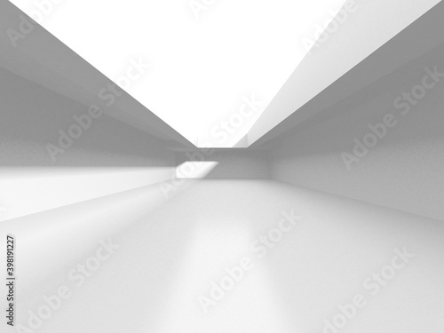 White Modern Background. Abstract Room Interior Concept