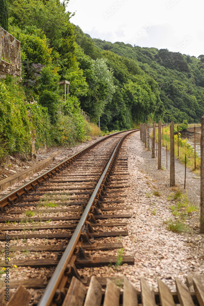 Single railway track Single railway track