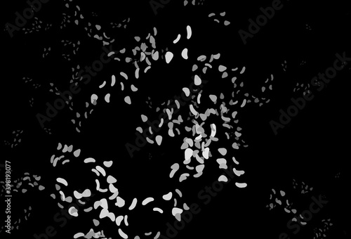 Dark Silver, Gray vector pattern with chaotic shapes.