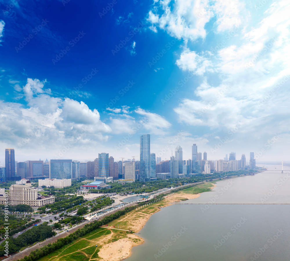 Obraz premium Urban Scenery of Nanchang New District,jiangxi,china