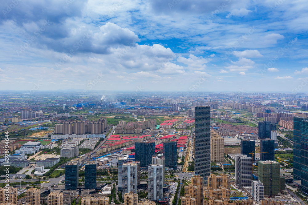 Panoramic view of Nanchang, the capital of Jianxi