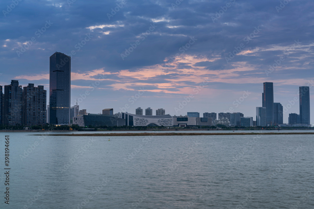 Obraz premium Sunset in the city
