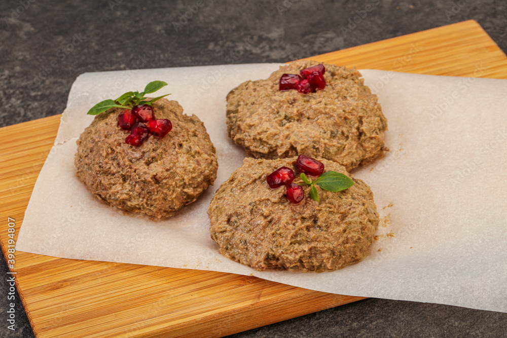 Georgian cuisine - pkhali from beans Georgian cuisine - pkhali from beans