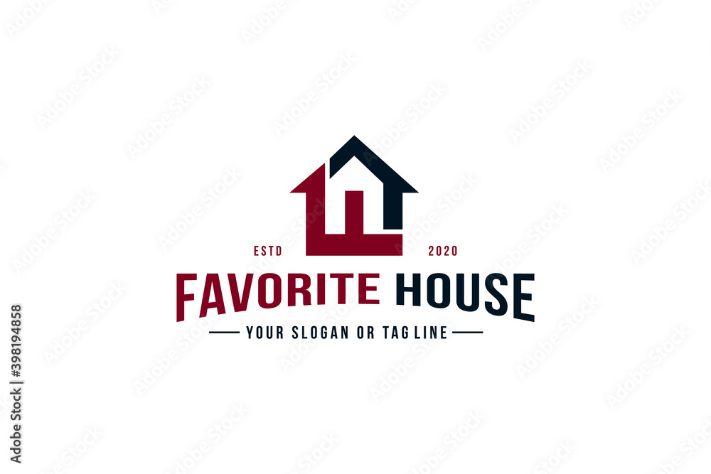 letter F home logo design concept vector letter F home logo design concept vector