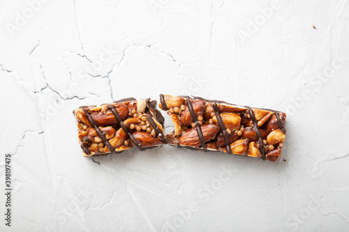 Granola bars with nuts and cereals