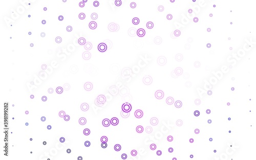 Light Purple vector background with spots.