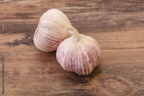 Fresh ripe and tasty garlic