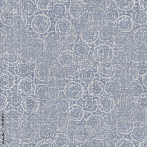 Canvas-taulu Seamless french farmhouse linen mottled print background