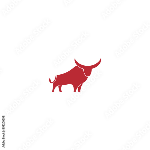 Vector red bull logo minimalism