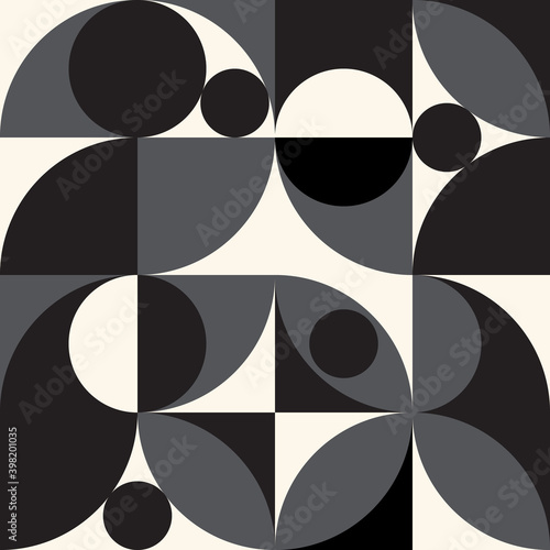 Retro geometric seamless pattern. Simple geo print, background