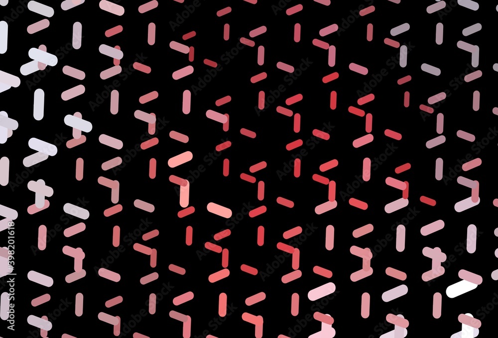 Dark Red vector template with repeated sticks. Dark Red vector template with repeated sticks.