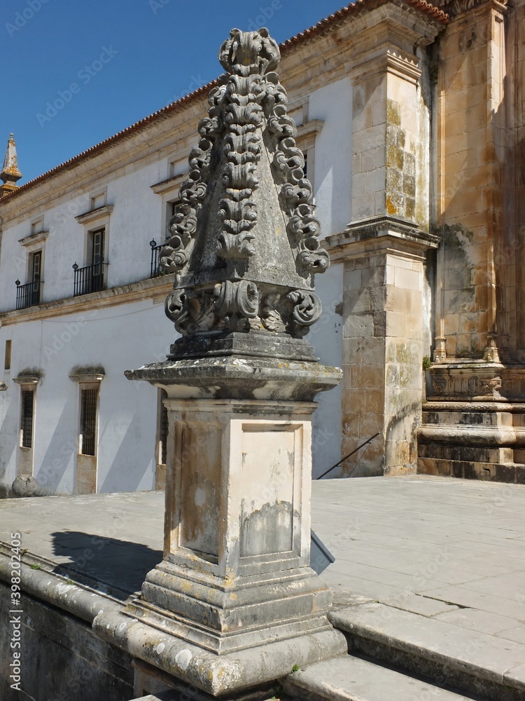 Facade of the Alcobaca monastery, Centro - Portugal Facade of the Alcobaca monastery, Centro - Portugal